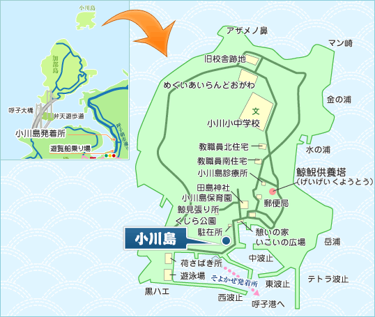 小川島の地図